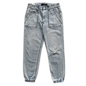 JOE'S JEANS Distressed Ankle Jogger Jeans Women's Size 28 Denim Iris Tapered